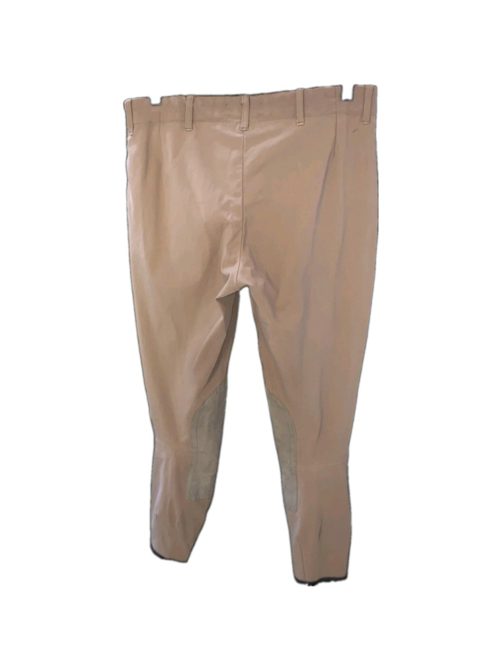 The Tailored Sportsman Wmn 30R Latte Knee Patch Schooling Breeches Side Zip USA - Picture 2 of 14